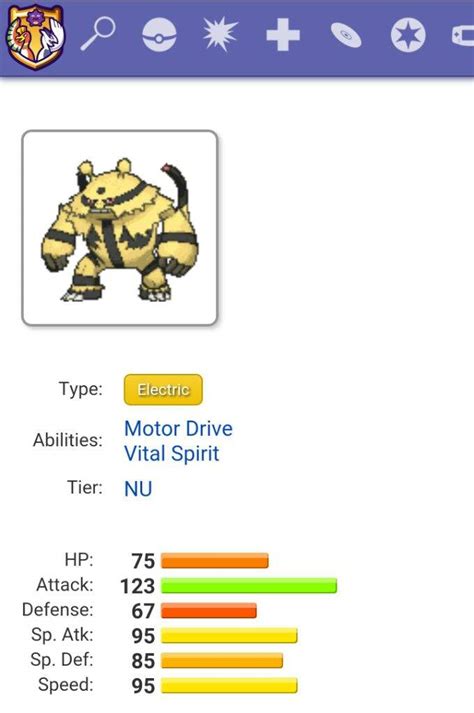 electivire base stats|electivire draco.